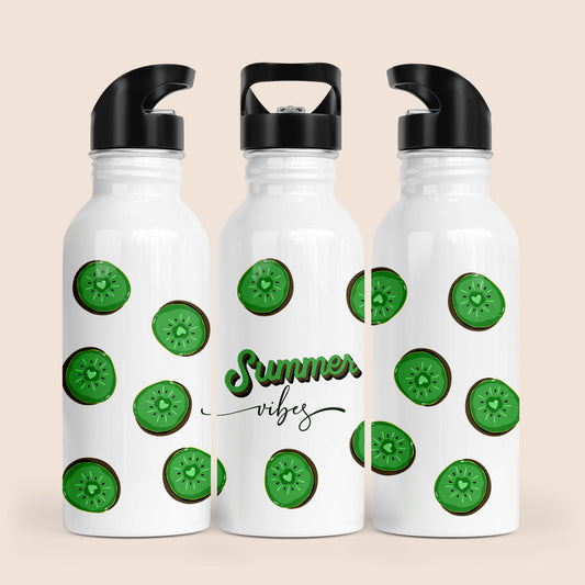 Gourde motif kiwi et message Summer vibes